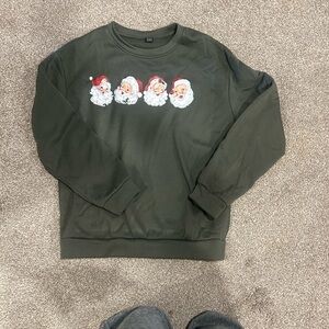 Men's Green Santa Sweater